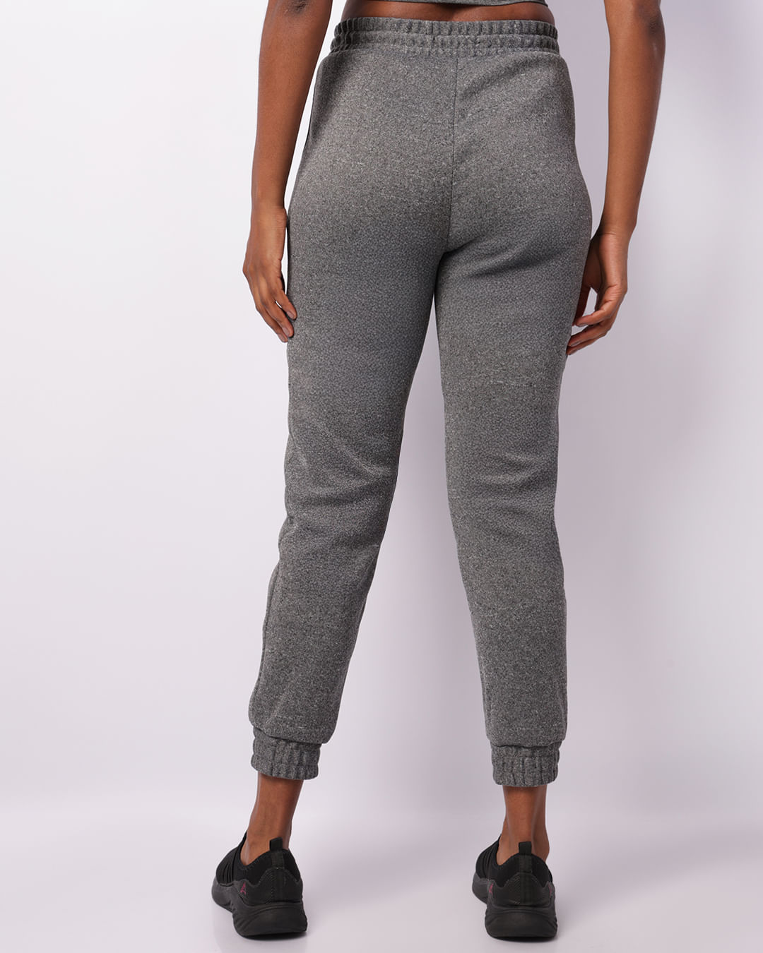 Calca-Moletom-Feminina-Jogger-Fitness-Peluciada-Cinza