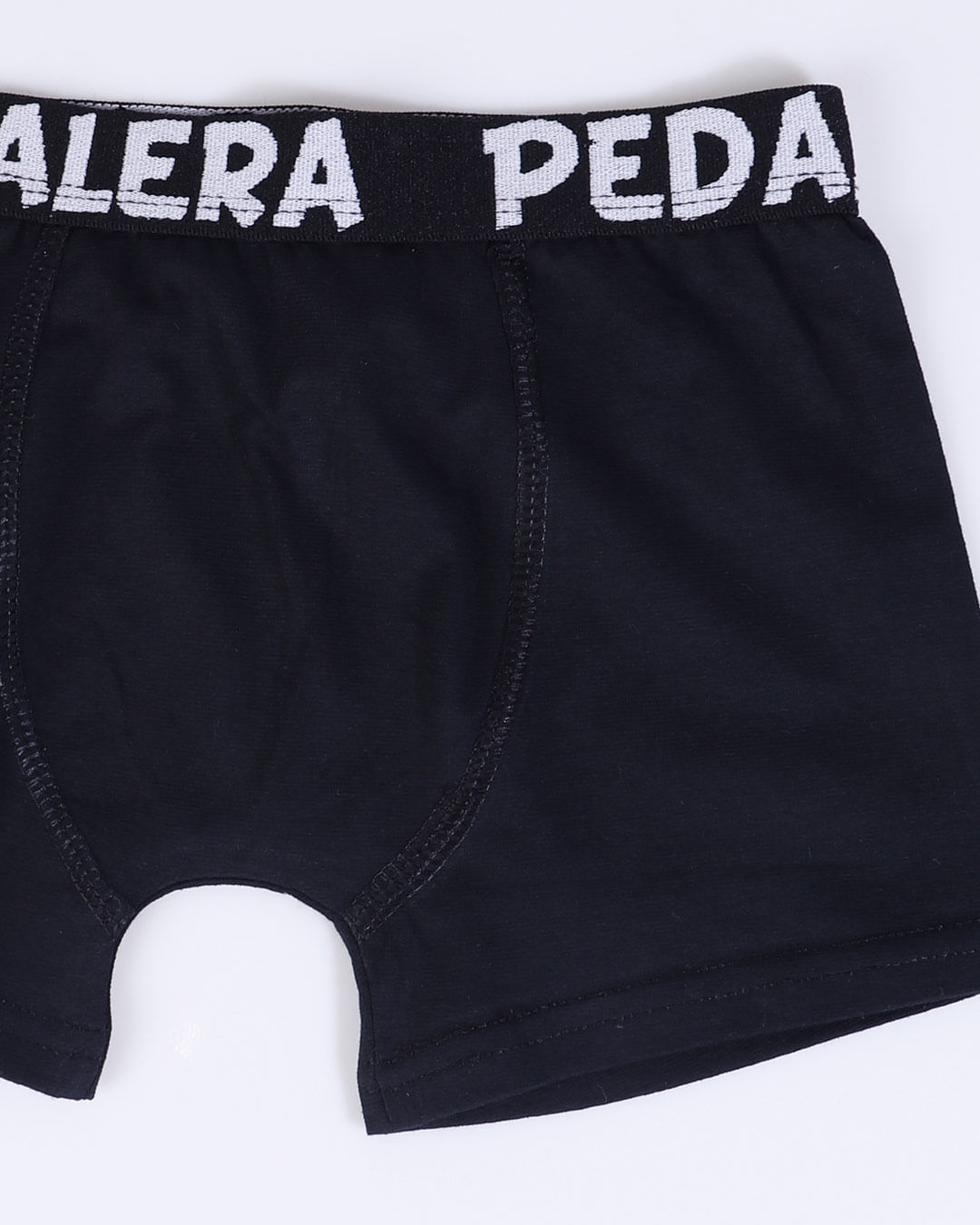 Cueca Infantil Boxer de Algodão Com Elástico Preta-1751657043048