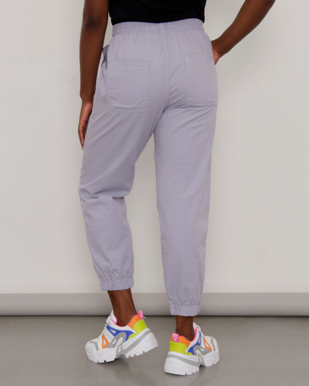 Calça Feminina Jogger Linho Lilás-1751910861864