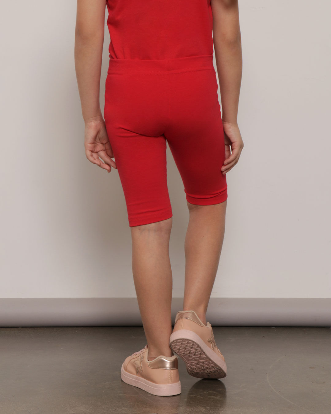 Bermuda Infantil Ciclista Hello Kitty Vermelho-1751922927755