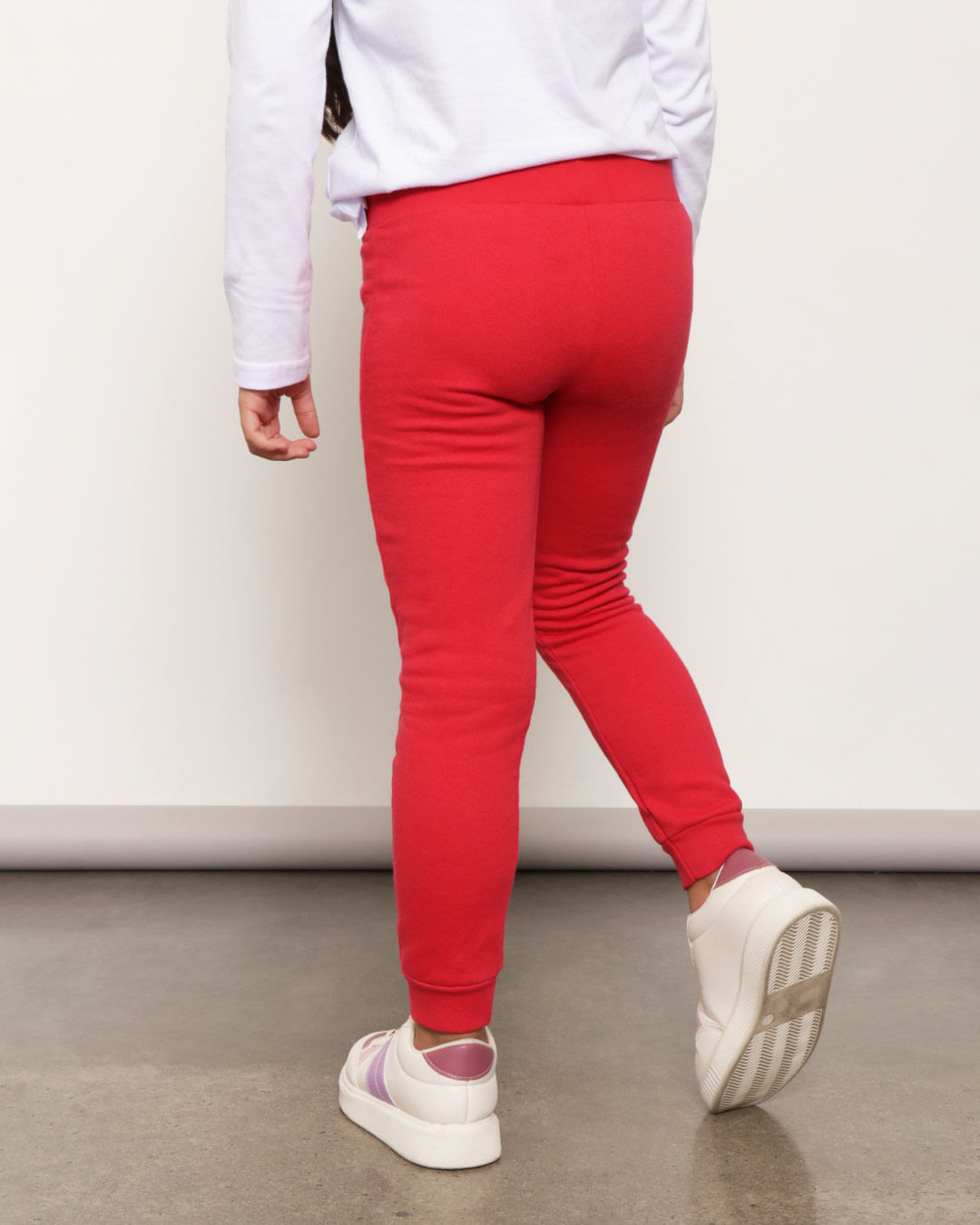 Calça Moletom Infantil Jogger Hello Kitty Vermelha-1751927522720