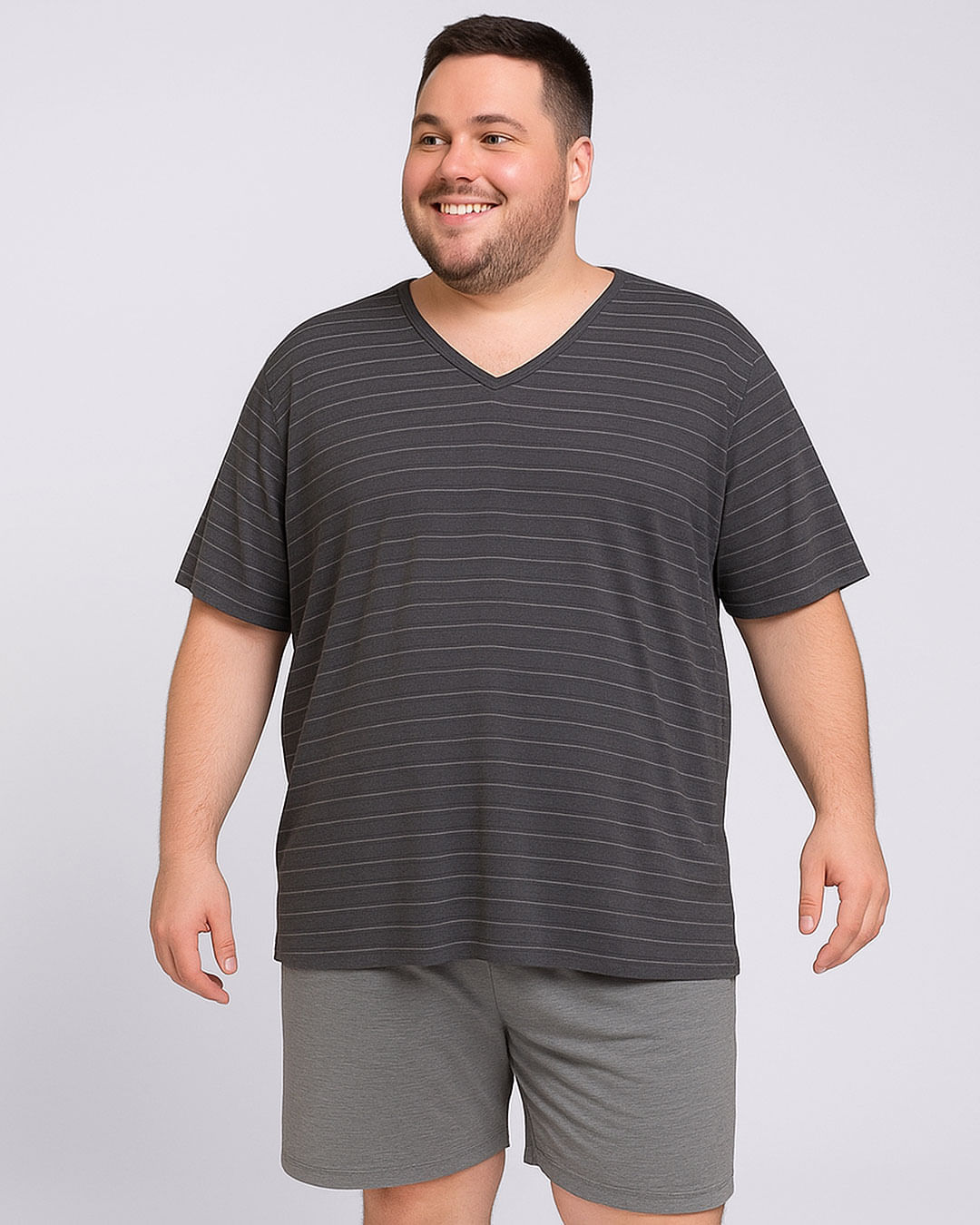 Pijama-Listrado-Plus-67746---Cinza