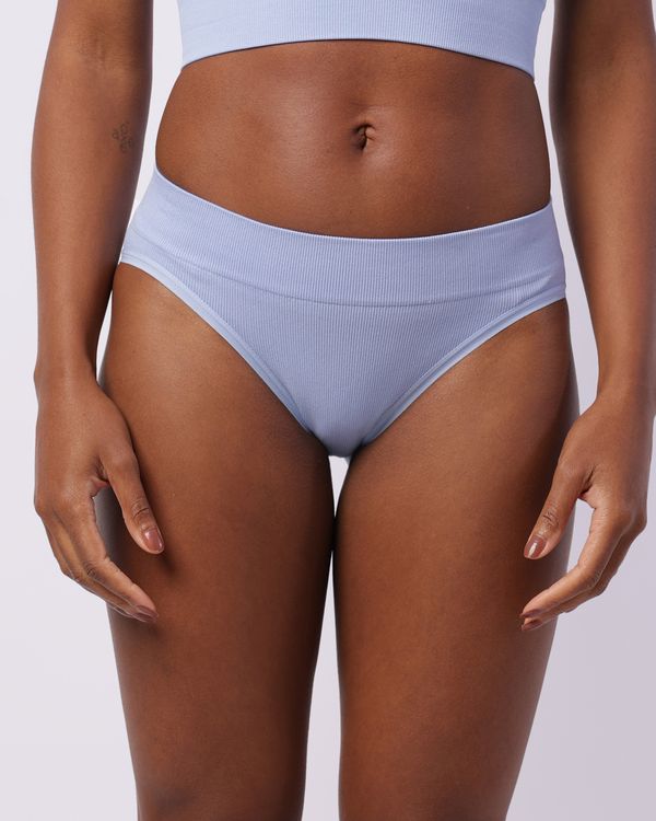 Calcinha Feminina Biquíni Canelada Azul G