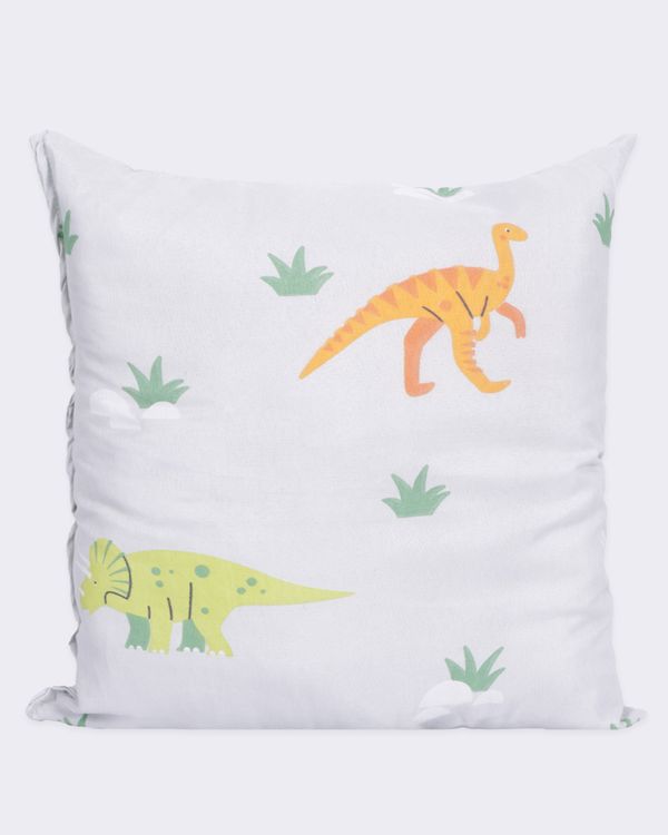 Almofada Infantil 40cmx40cm Arte & Cazza Estampa Dinossauro Cinza UN