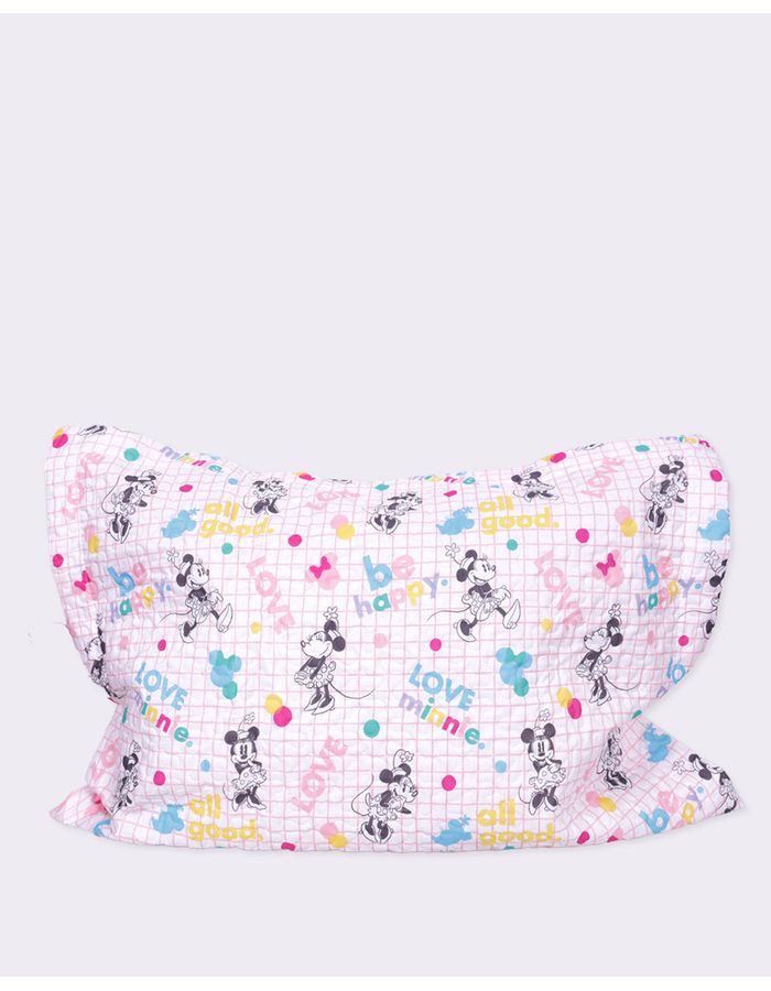 Porta-Travesseiro-Minnie-Be-Happy---Rosa