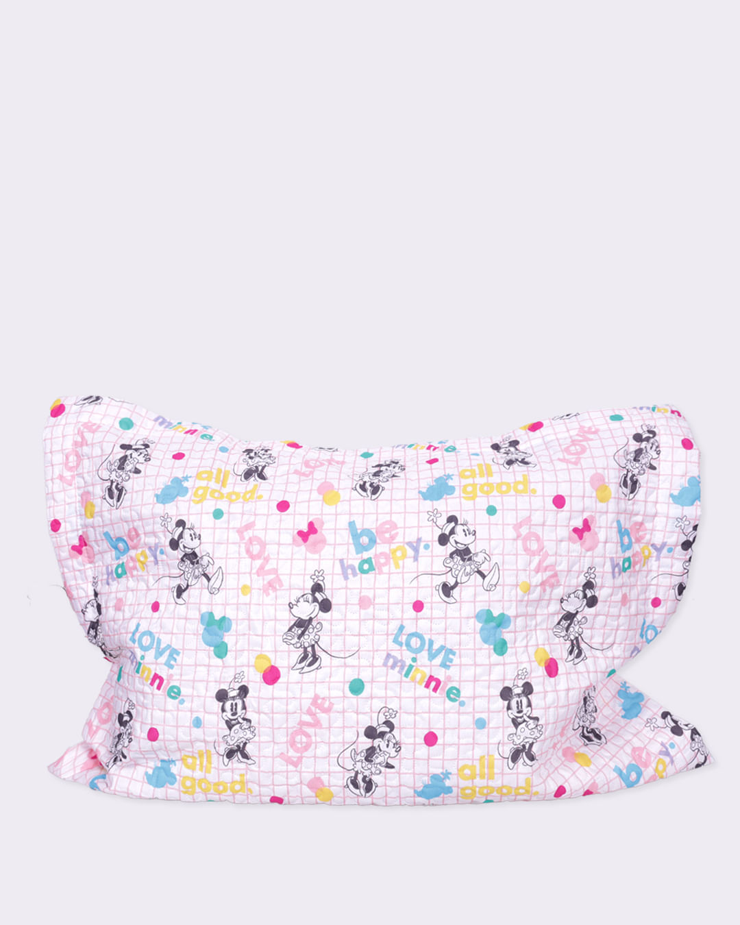Porta-Travesseiro-Minnie-Be-Happy---Rosa