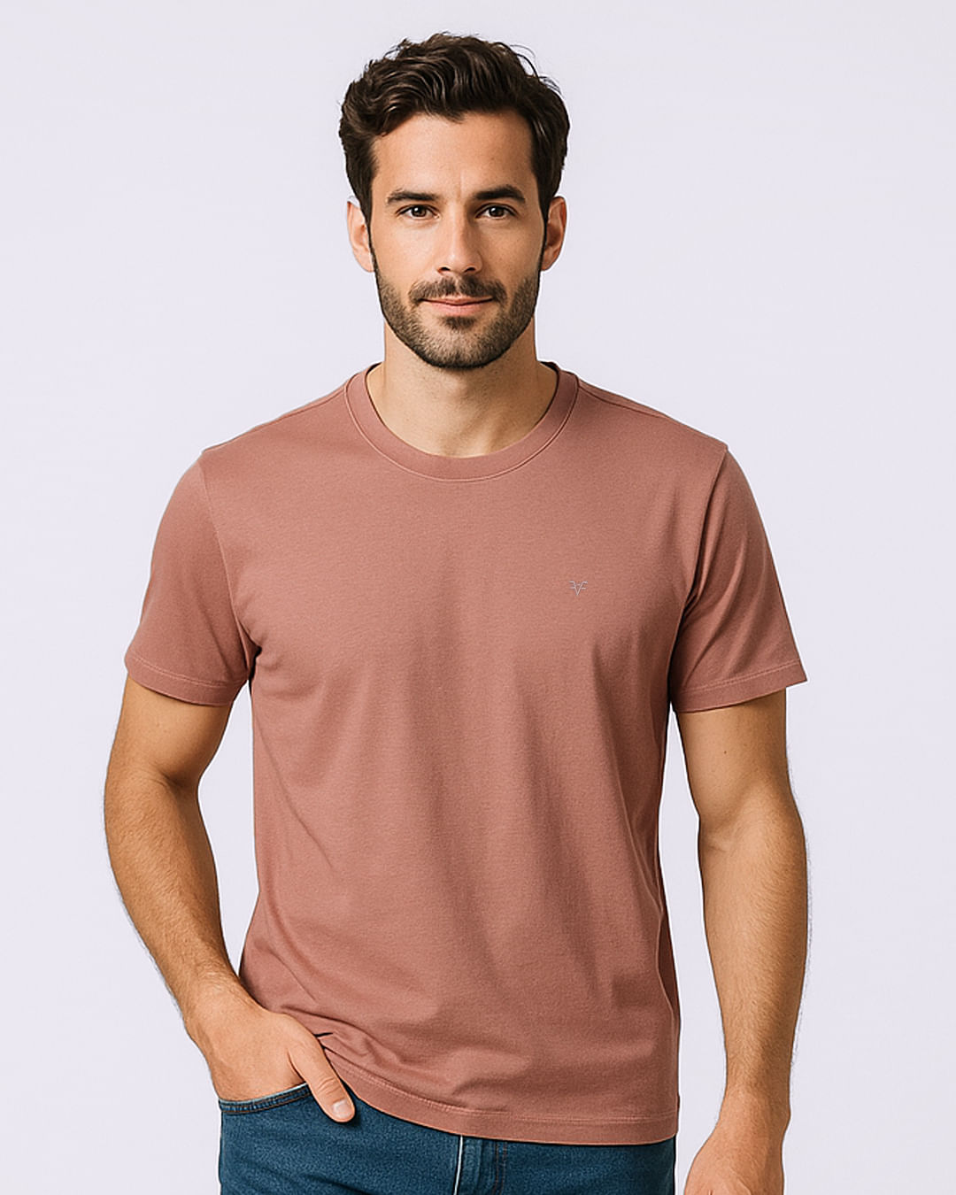 Camiseta-Basica-Cf-Bordado--Marrom-Cl---Marrom-Claro