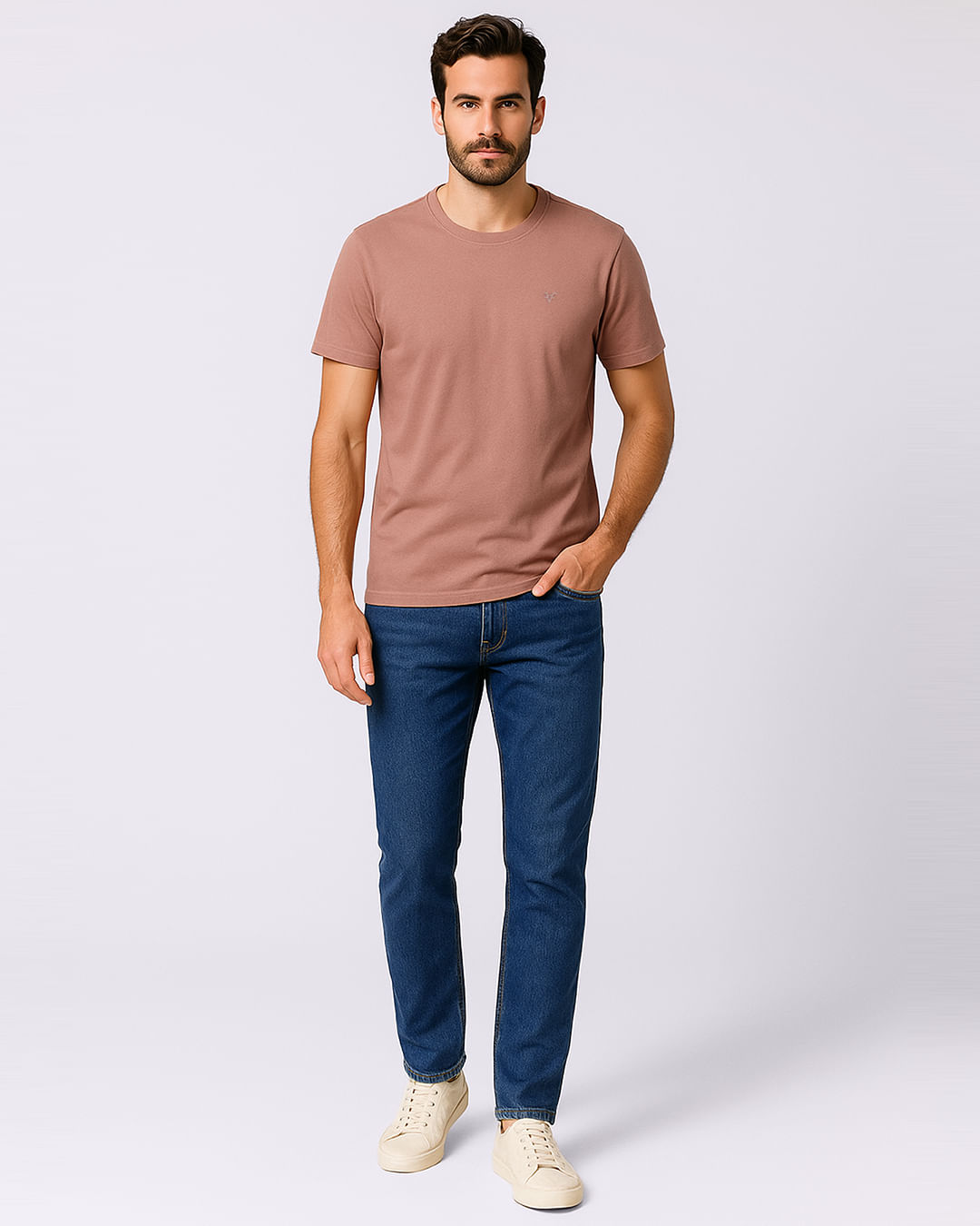 Camiseta-Basica-Cf-Bordado--Marrom-Cl---Marrom-Claro