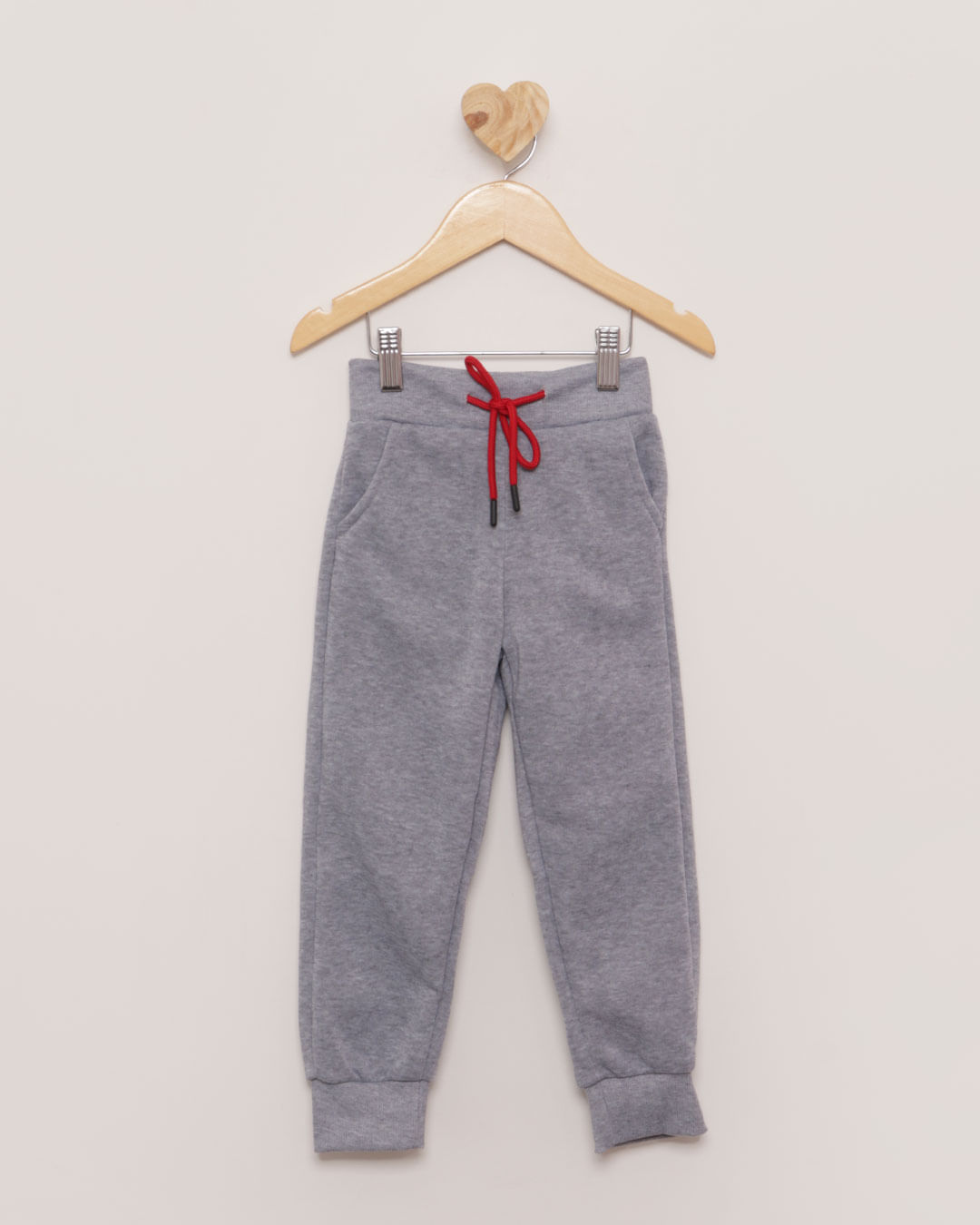 Conjunto Bebê Moletom Pelinho Pitikinho Vermelho-1752680420681