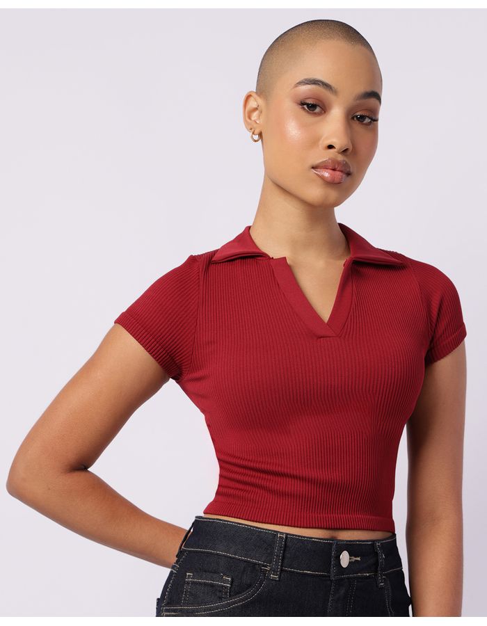 Blusa-Mc-Seamltopju-390-Ess-Polo-Pg---Vermelho