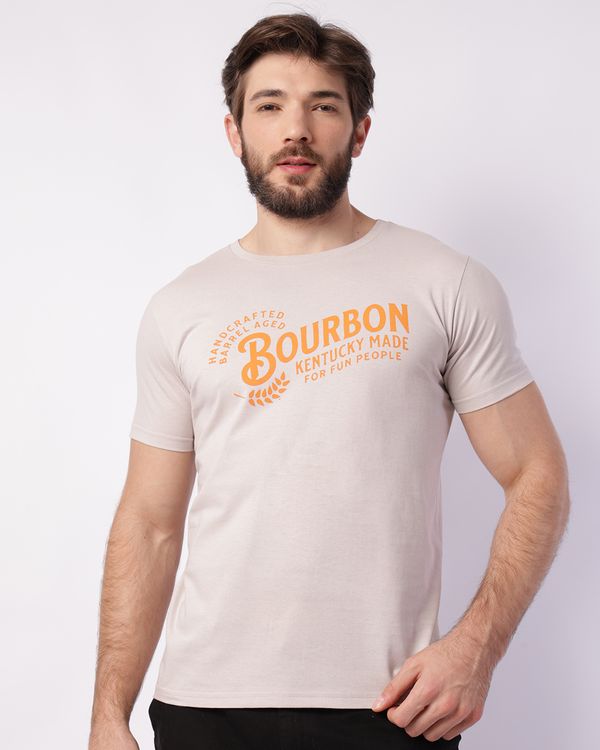Camiseta Masculina Algodão com Estampa Manga Curta Cinza P