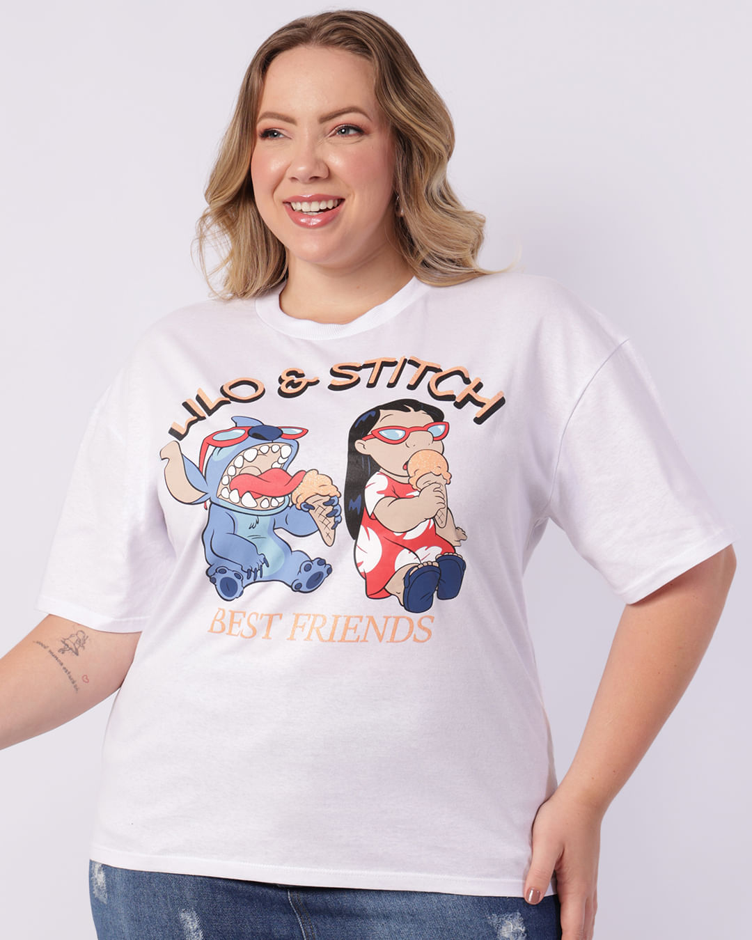 Tshirt-Mc-110086t-Lilo--Stitch---Branco