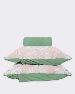 Jg-De-Cama-Queen-Slim-3pcs-Etnico---Verde-Floral