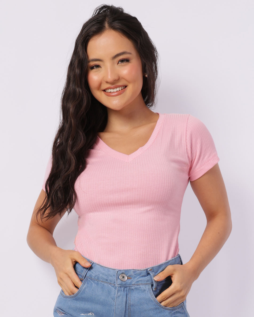 Blusa-3485-Gola-V-Canelada-Rosa-Claro---Rosa