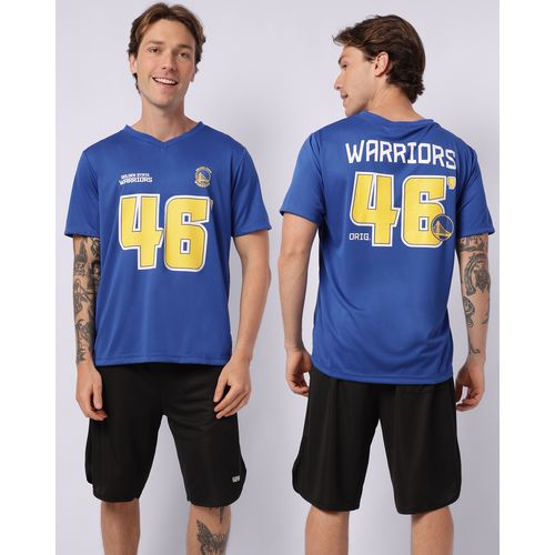 Camiseta Esportiva Basquete Warriors NBA Oficial Azul