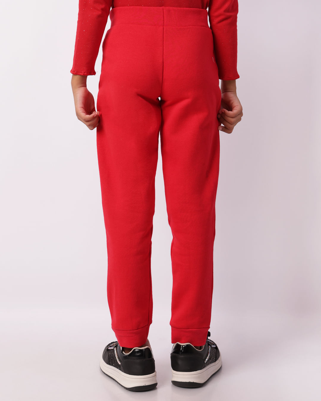 TROCAR FOTO - Calça Infantil Moletom Minnie Mouse Disney Vermelha-1754076312917