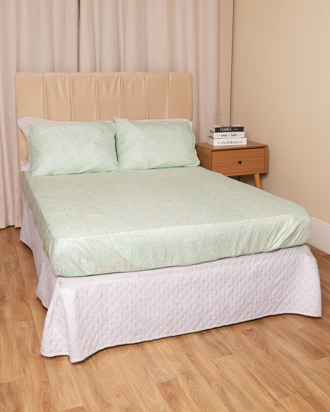 Jg-De-Cama-King-3-Pcs-Etnico-Ver-26---Bege-Outros