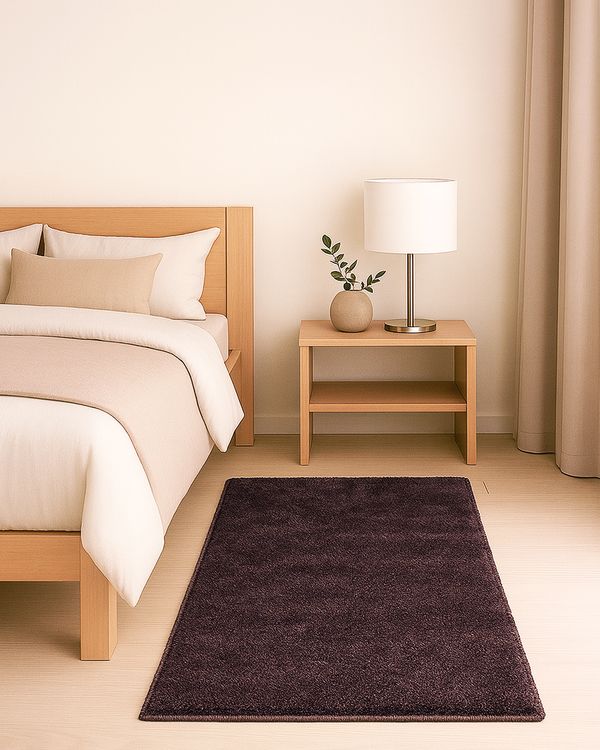 Tapete Passadeira Felpudo Classic Oásis 50cm x 100cm Marrom UN