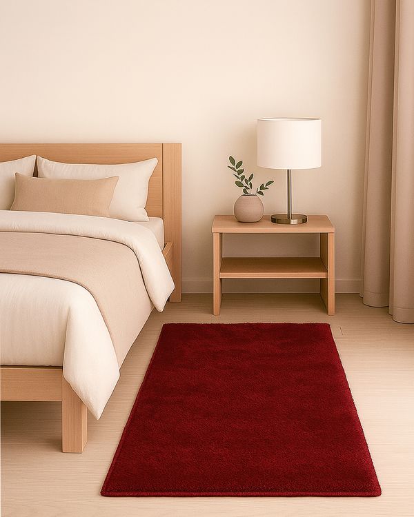 Tapete Passadeira Felpudo Classic Oásis 50cm x 100cm Vermelho UN