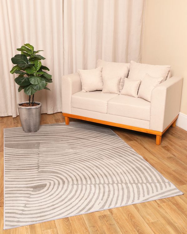 Tapete Crystal Velvet Camesa 140cm x 200cm Estampado Cinza UN