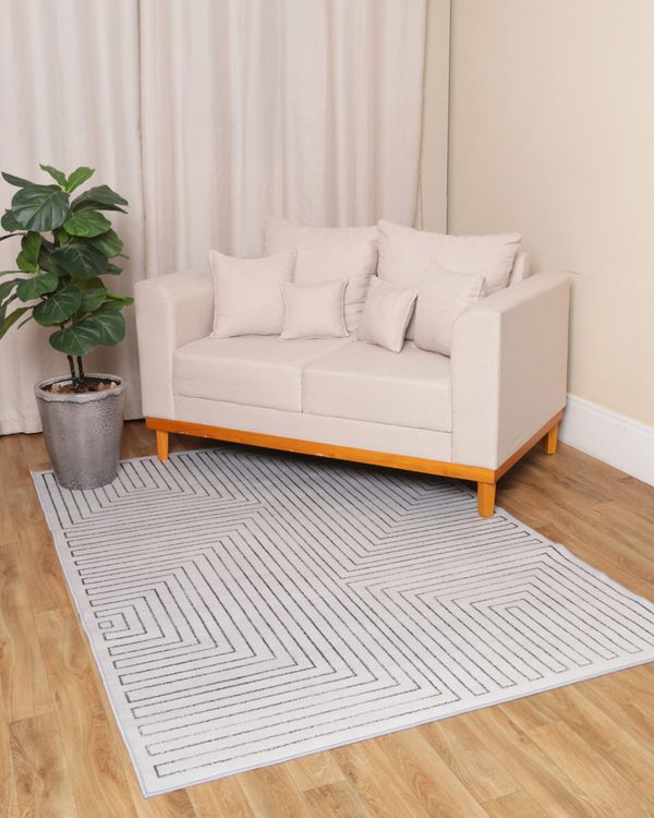 Tapete Crystal Velvet Camesa 140cm x 200cm Estampado Cinza UN