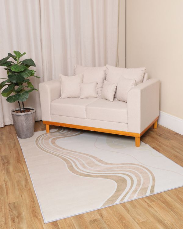 Tapete Crystal Velvet Camesa 140cm x 200cm Estampado Cinza UN
