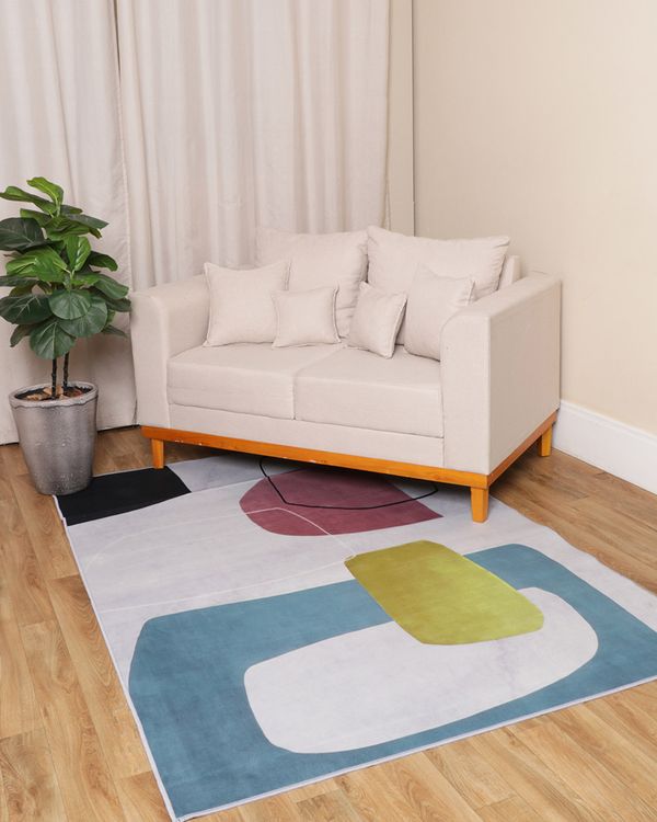 Tapete Crystal Velvet Camesa 140cm x 200cm Estampado Cinza UN