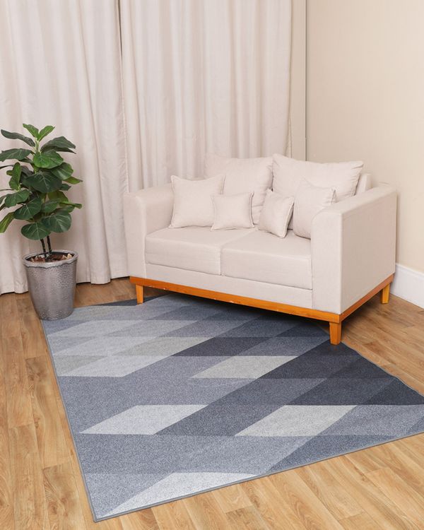 Tapete Crystal Velvet Camesa 140cm x 200cm Estampado Cinza UN