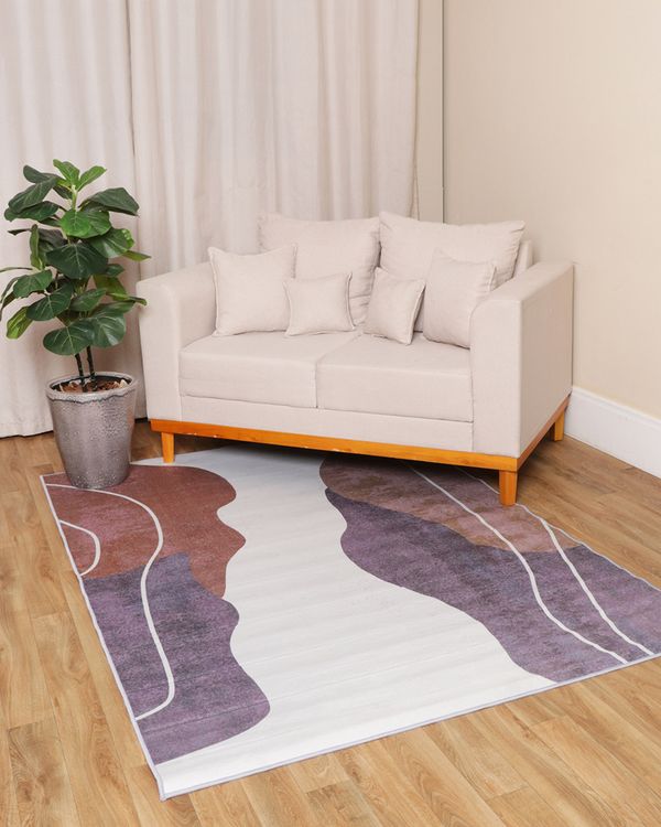 Tapete Crystal Velvet Camesa 140cm x 200cm Estampado Rosa UN