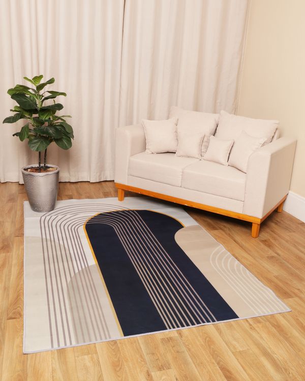 Tapete Crystal Camesa 140cm X 200cm Estampado Bege UN