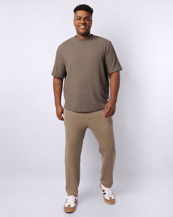 Calça Plus Size Masculina Reta Com Cordão Verde G2