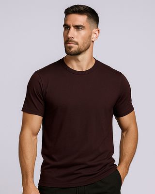 Tshirt-Pima-Cotton-Marrom---Marrom