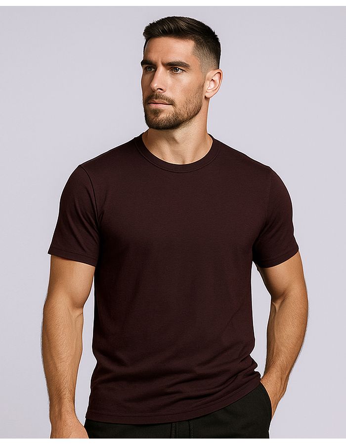 Tshirt-Pima-Cotton-Marrom---Marrom