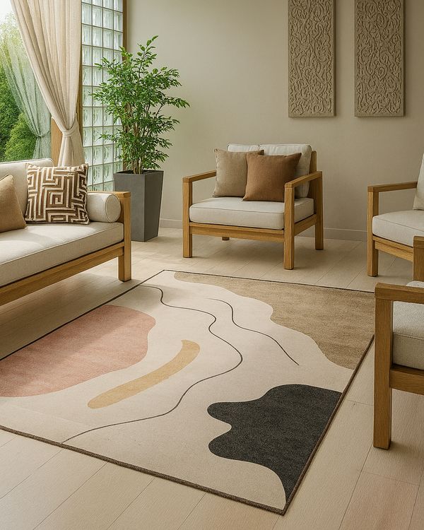 Tapete Crystal Velvet Camesa 140cm x 200cm Estampado Cinza UN