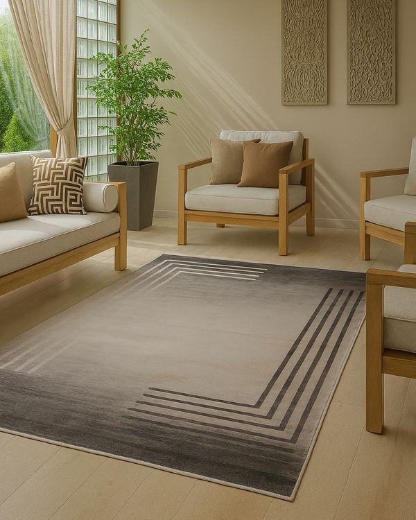 Tapete Crystal Velvet Camesa 140cm x 200cm Estampado Preto UN