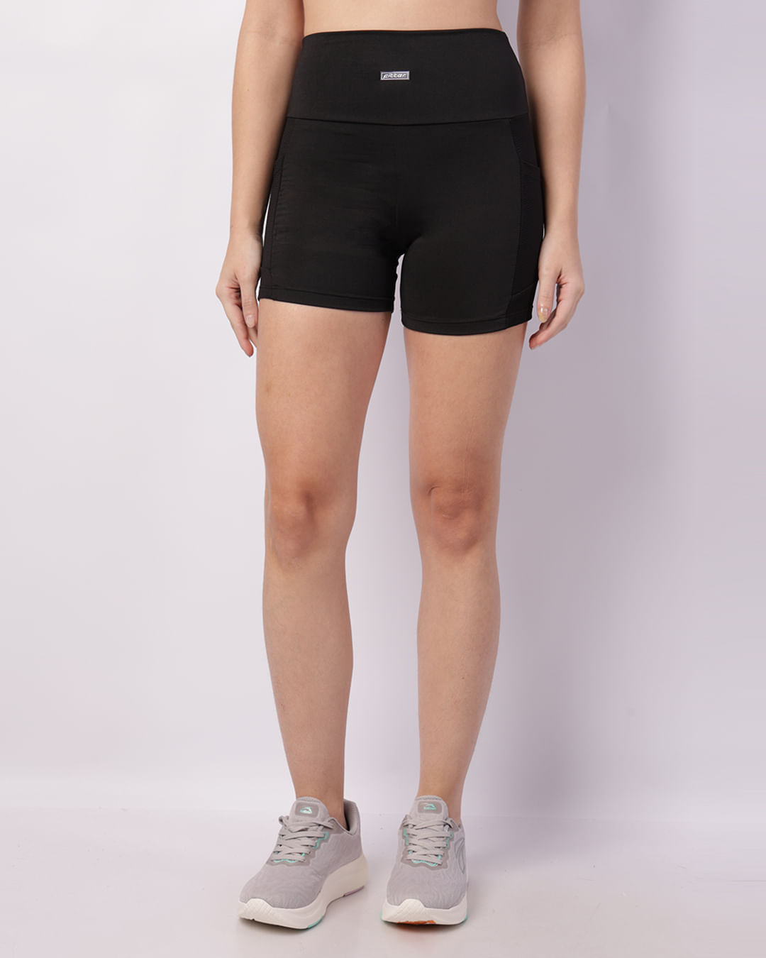 Bermuda-Ciclista-Bolso-Texturizado---Preto