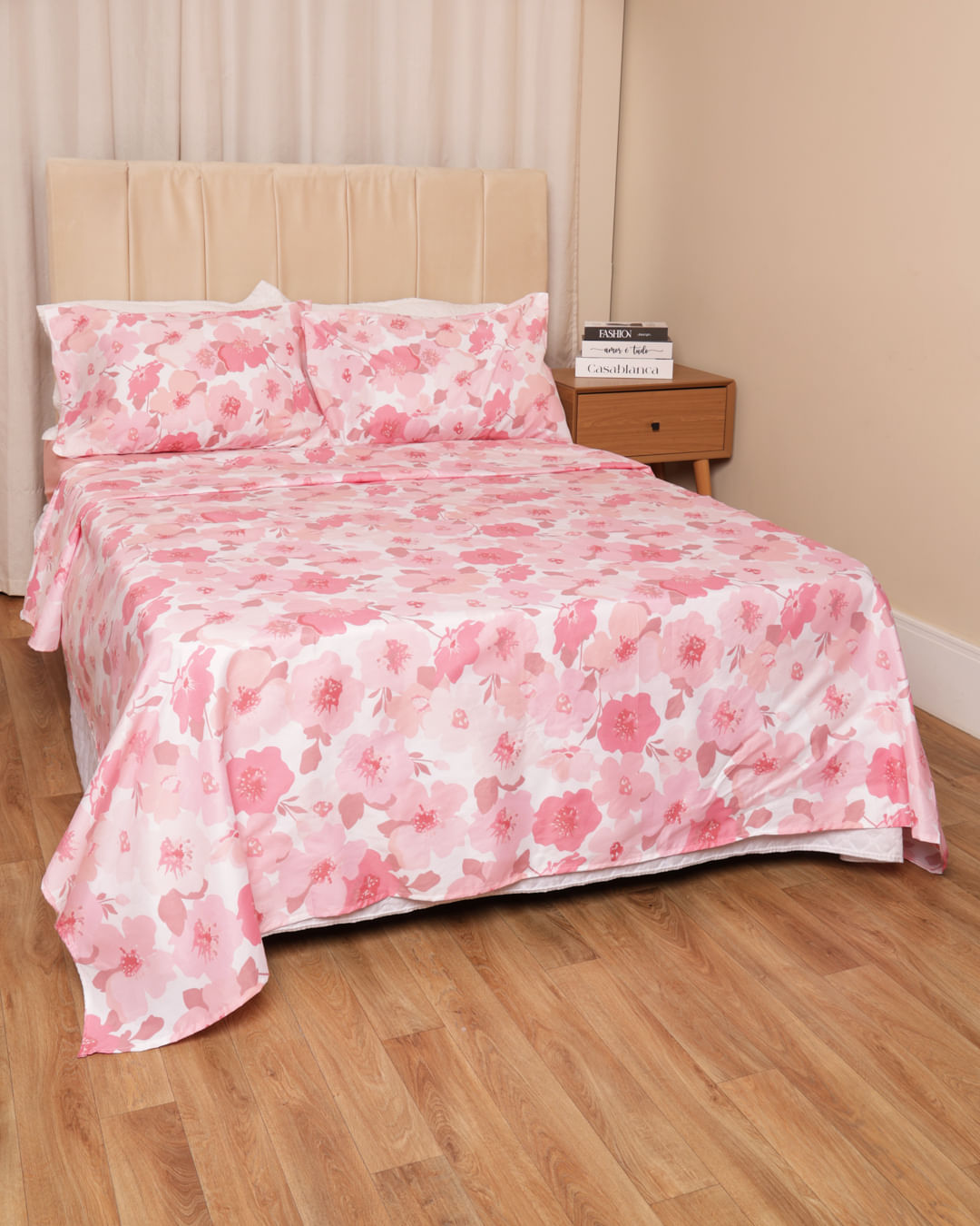 Jg-De-Cama-Queen-4pcs-Duplo-Micropercal---Rosa-Floral