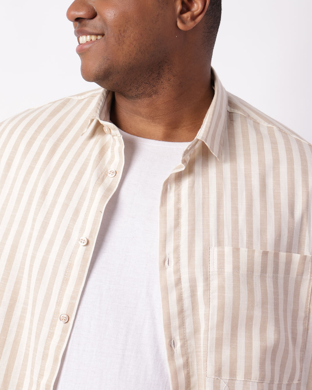 Camisa-Flame-Listras-Bege-Plus---Bege