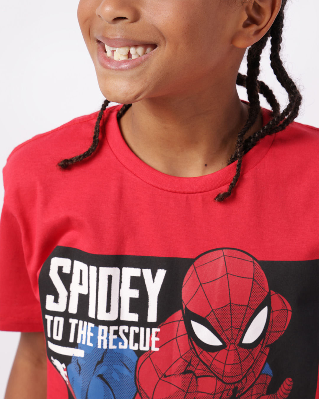 Camiseta Infantil Algodão Marvel Homem Aranha Vermelha-1755616045866