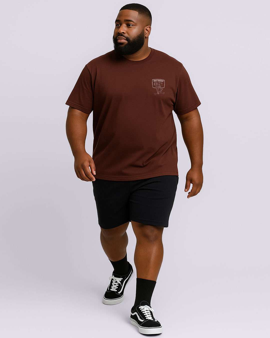 Camiseta-E4502-Looney-Taz-Marr-Plus---Marrom