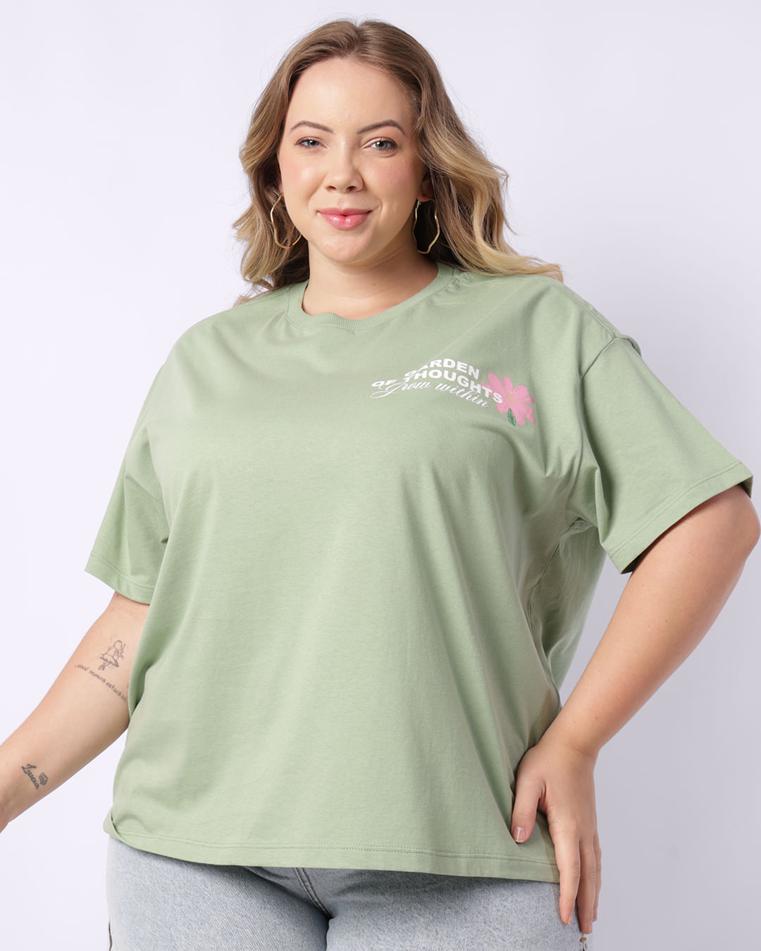 Tshirt-Mc-10126632-Csilk-Flower---Verde