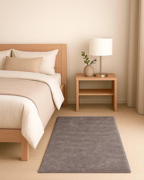 Tapete Passadeira Felpudo Classic Oásis 50cm x 100cm Cinza UN