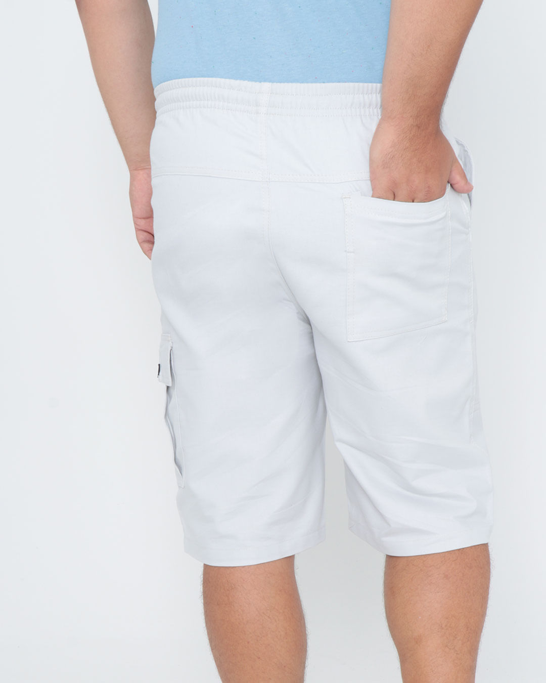Bermuda-Sarja-Masc-Cargo-Color-Tg---Cinza-Claro