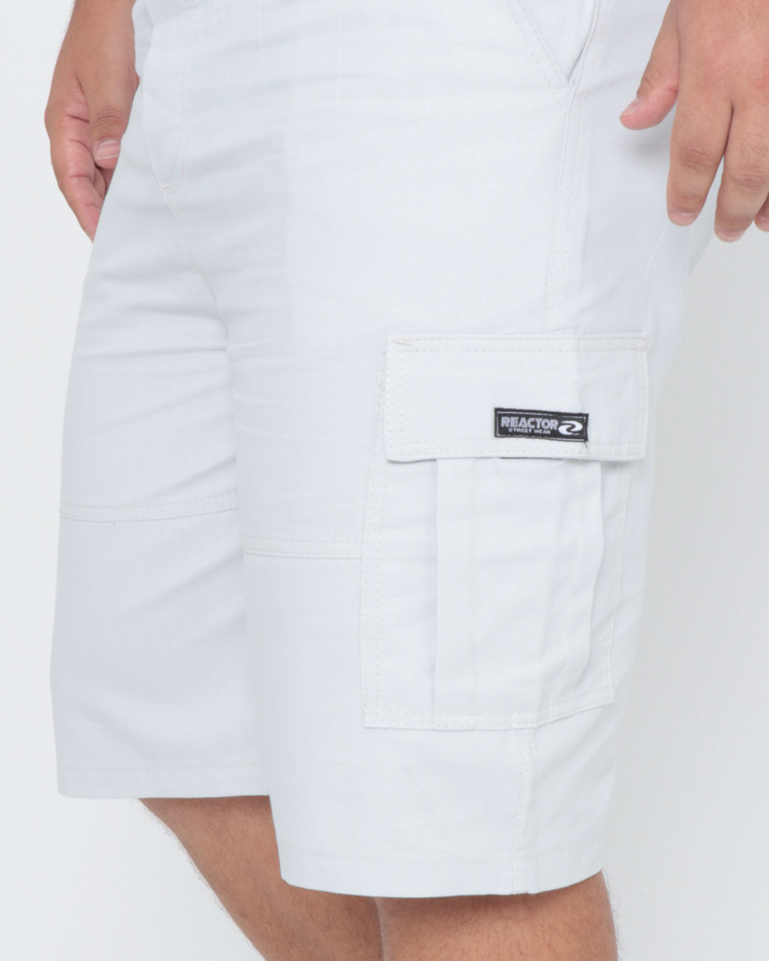 Bermuda-Sarja-Masc-Cargo-Color-Tg---Cinza-Claro