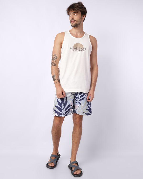Bermuda Surf Masculina Estampada Azul GG