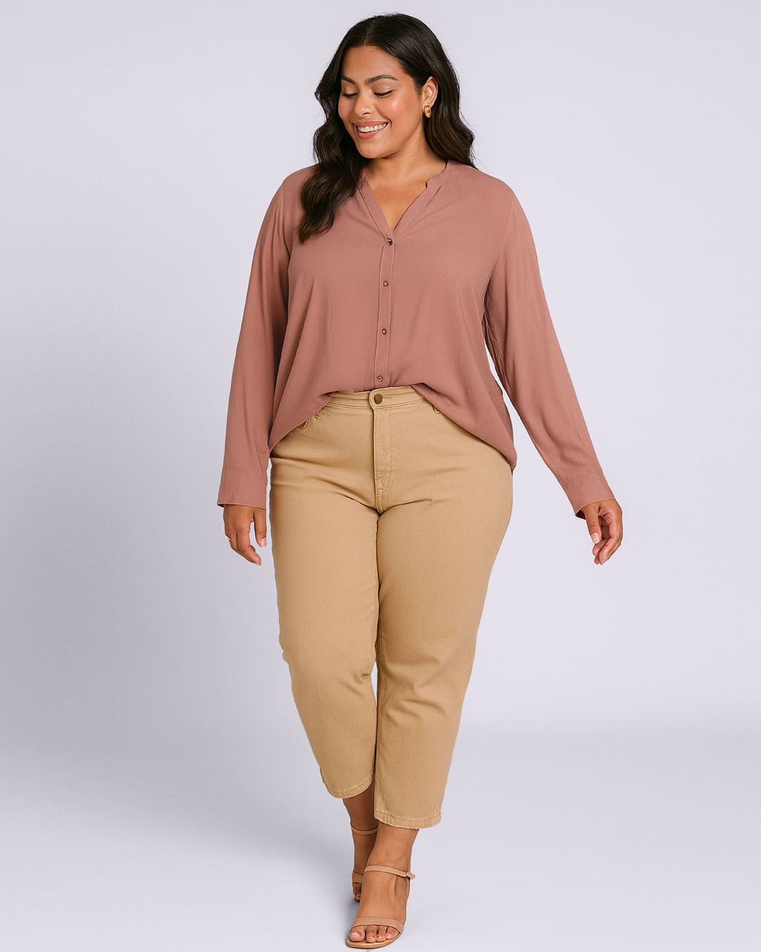 Camisa-Ml-Lisaest-Viscose---Bege