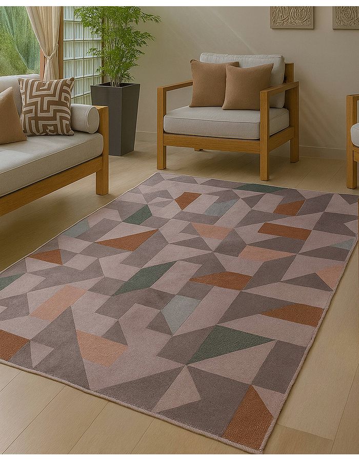 Tapete-Domani-100x150-Zirconia-Taupe---Bege