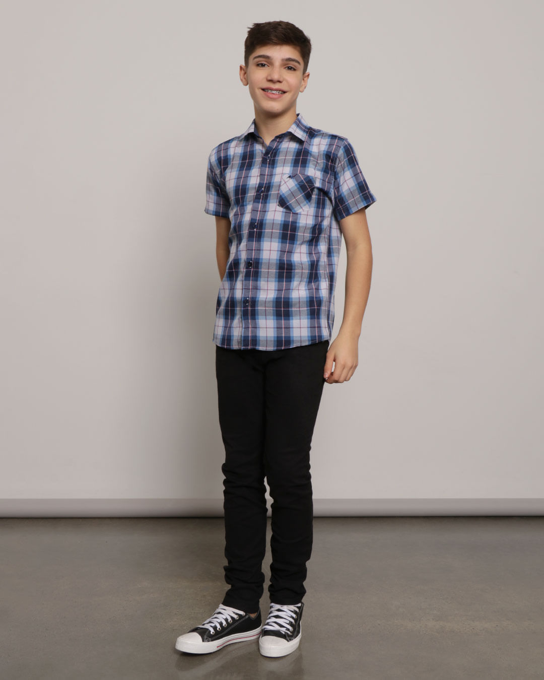 Camisa-A-Def-Mc-M1016-Xadz-Azulmar---Estampado-Xadrez