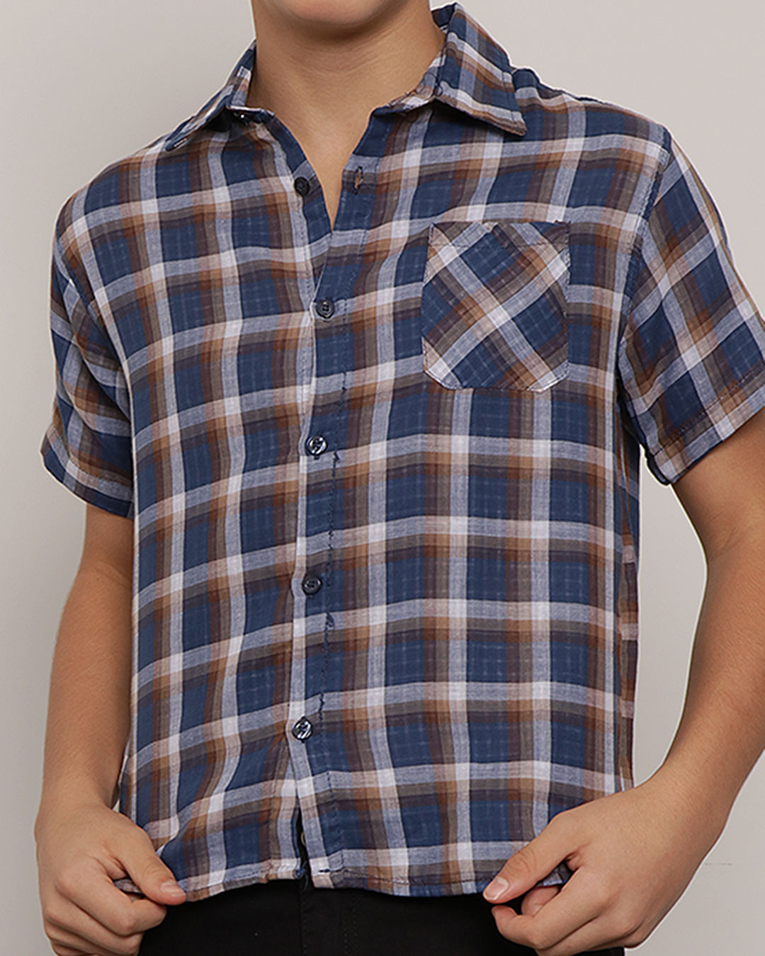 Camisa-Xadrez-Azul-2002-M-1014---Azul-Xadrez