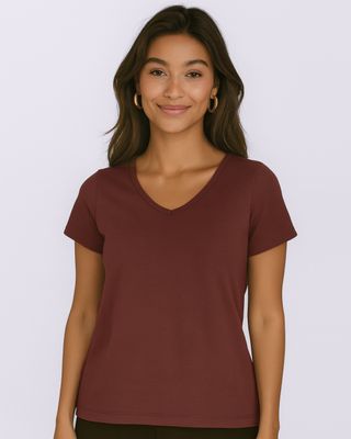 Blusa-Hz1241-Gola-V-Marrom---Marrom